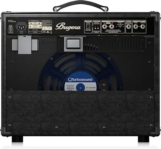 Bugera V22 INFINIUM 22-Watt Vintage 2-Channel Tube Combo with INFINIUM Tube Life Multiplier, Original Turbosound Speaker and Reverb