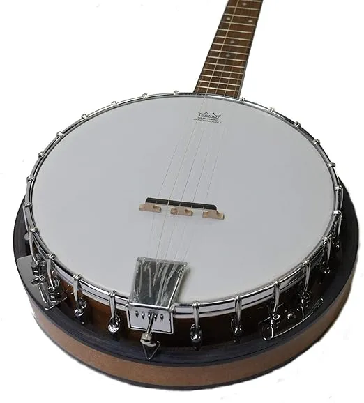 5-String BANJO - REMO Head 38" TRADITIONAL BLUEGRASS Solid Sepele Wood