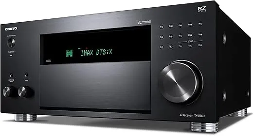 Onkyo TX-RZ50 9.2-Channel AV Receiver - 120 Watts Per Channel, Dirac Live Out of Box, Works with Sonos Certified, THX Certified and More