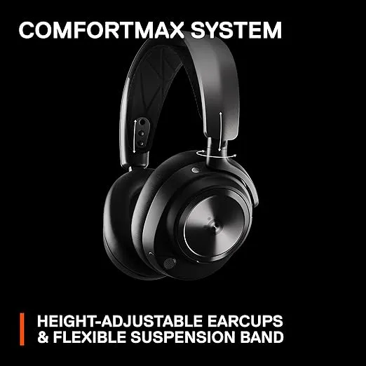 SteelSeries Arctis Nova Pro Wireless Xbox Multi-System Gaming Headset - Premium Hi-Fi Drivers - Active Noise Cancellation Infinity Power System - Stealth Mic - Xbox, PC, PS5, PS4, Switch, Mobile