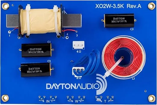 Dayton Audio XO2W-3.5K 2-Way Speaker Crossover 3,500 Hz