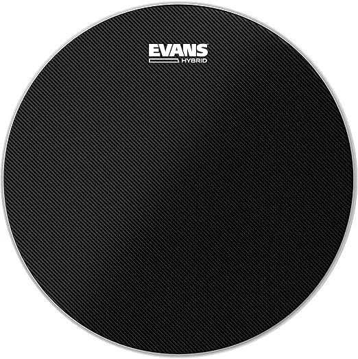 Evans Hybrid Black Marching Snare Drum Head-14 Inch Drumhead Pack (SB14MHB)