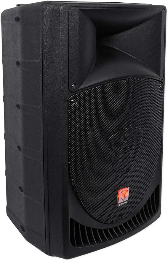 Rockville RPG15 15" Professional Powered Active 1,000w 2-Way DJ PA Speaker+Stand