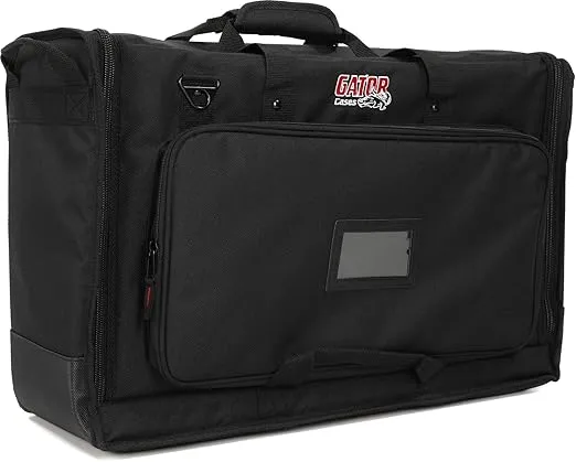 Gator Padded Nylon Dual Carry Tote Bag for Transporting (2) LCD Screens, Monitors and TVs Between 19" - 24" Stage and Studio Equipment Case (G SMX2)