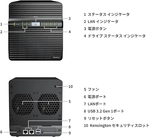 Synology 4-Bay DiskStation DS423 (Diskless) Black