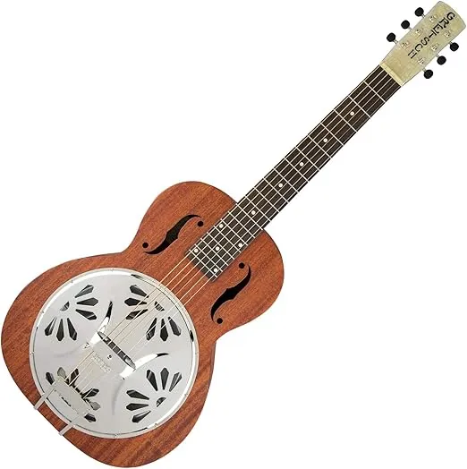 Gretsch G9210 Boxcar Square-Neck Resonator Right Handed Guitar with Padauk Fingerboard and Ampli-Sonic Diaphragm (Natural, 6-String)