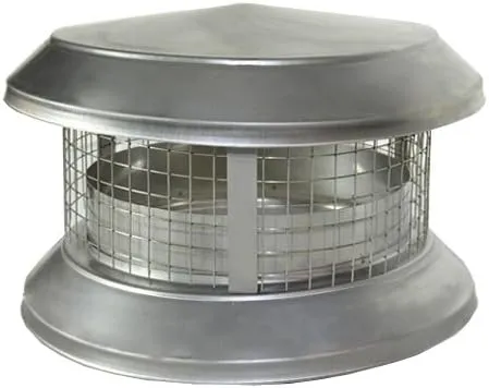 8" Dia. I.D. Class A, All Fuel, SS Chimney Cap for 8" Shasta Vent Chimneys