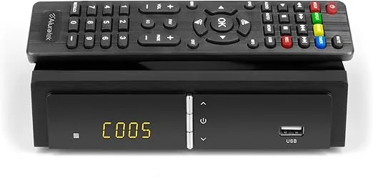 Aluratek Digital TV Converter Box with Digital Video Recorder (ADTB01F), Black