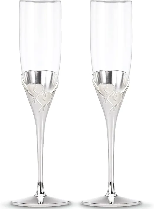 Lenox True Love Glass Flute Pair Clear, 1.25 LB