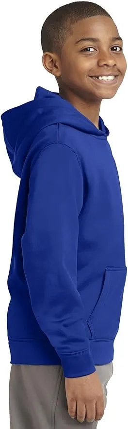 SPORT-TEK Boys' Sport Wick Fleece Hooded Pullover