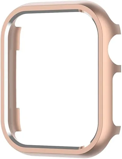 My Pretty Strap XOXO Cover Compatible with Apple Watch 38/40/41/42/44/45/49mm, Stainless Steel Metal Gold for Women