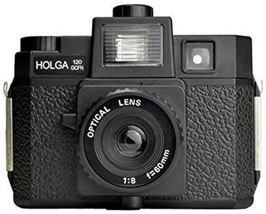 Holga 120GCFN Medium Format Film Camera with Ilford HP5 Plus Black and White Negative Film (120 Roll Film) Bundle