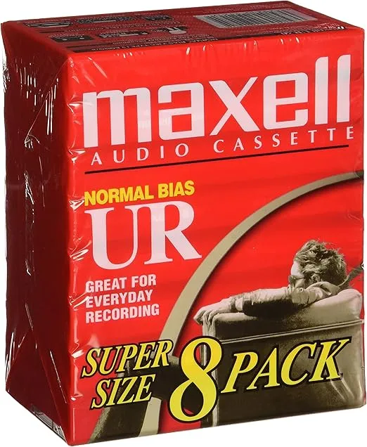 Maxell 109085 Brick Packs Optimally Designed for Voice Recording, Low Noise Surface with 60 Min Recording Time Per Tape