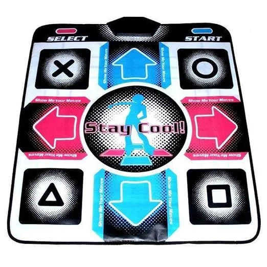 OSTENT USB Non-Slip StepMania Dancing Step Dance Mat Pad Blanket for PC Laptop Rhythm Windows Video Game