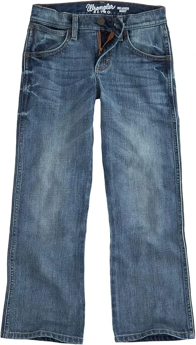 Wrangler Boys' Retro Relaxed Fit Boot Cut Jeans