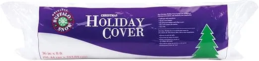 Christmas Holiday Cover Roll 36x8': White,CB2584