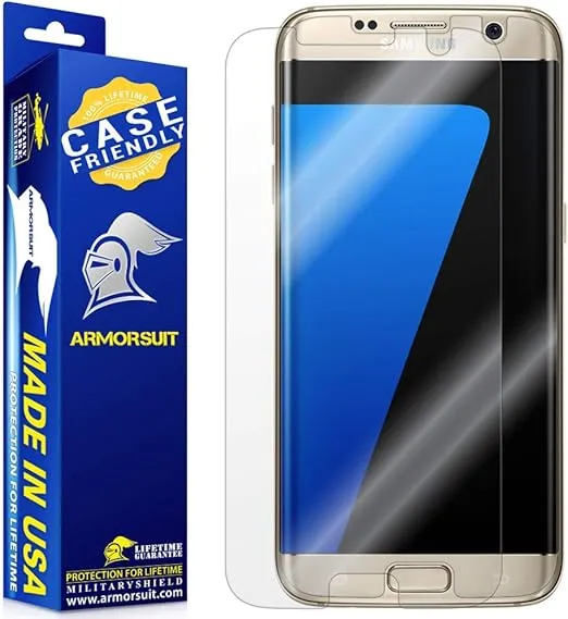 ArmorSuit 2 Pack Screen Protector Designed for Samsung Galaxy S7 Edge (5.5 Inch) Case Friendly MilitaryShield HD Clear Film - Made in USA