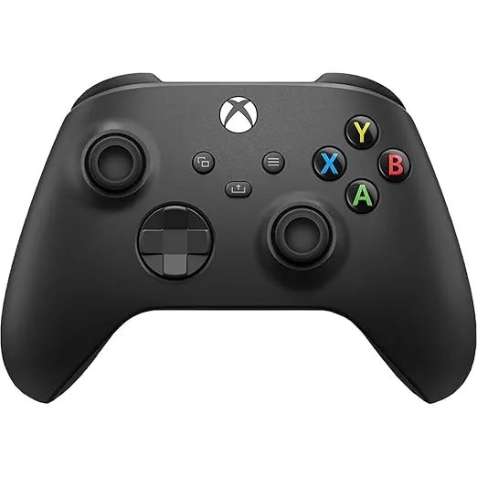 Xbox Wireless Controller Carbon Black - Wireless & Bluetooth Connectivity - New Hybrid D-pad - New Share Button - Featuring Textured Grip - Easily Pair & Switch Between Devices