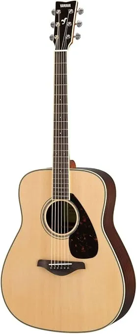 Yamaha FG830 Solid Top Folk Guitar, Natural