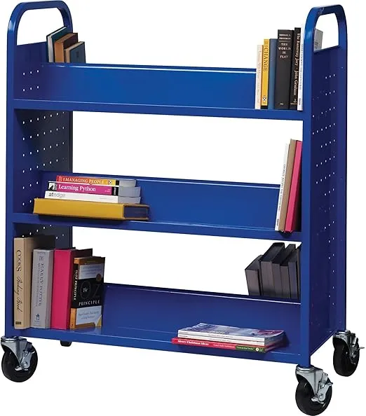 Lorell LLR99932 - Lorell Double-Sided Book Cart