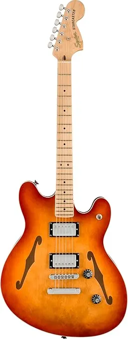 Affinity Series® Starcaster® Deluxe, Maple Fingerboard, Sienna Sunburst