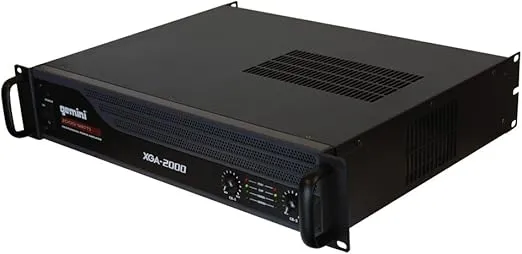 Gemini XGA Series XGA-2000 Professional Quality PA System DJ Equipment Power Amplifier with 2000 Watt Instant Peak Power