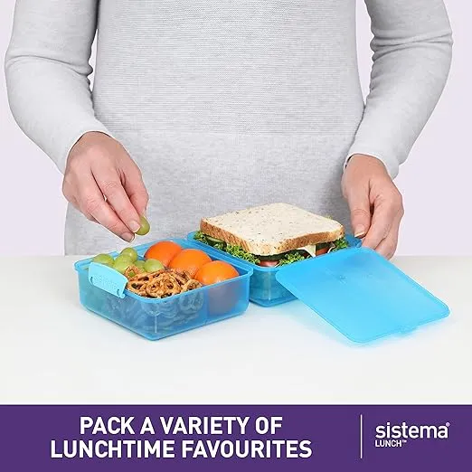 Sistema Lunch Cube, Assorted Colors, 1.4 Liter