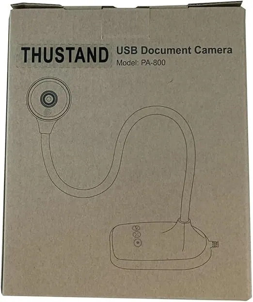 Document Camera for Teachers, Doc Camera, USB Visualizer with LED Light, Auto Focus, Image Invert, Fold, For Mac OS, Windows, Chromebook