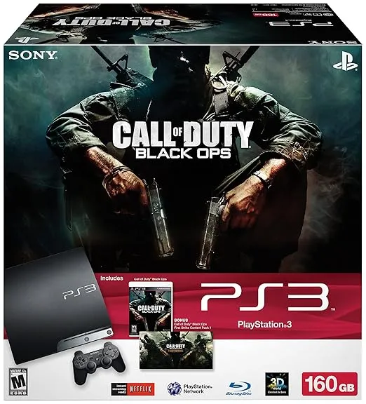 PlayStation 3 160GB Call of Duty: Black Ops Bundle (Renewed)