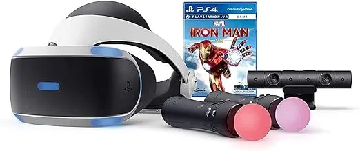 PlayStation VR Marvel's Iron Man VR Bundle, Compatible with PS4 & PS5: VR Headset, Camera, Move Motion Controllers (Renewed)