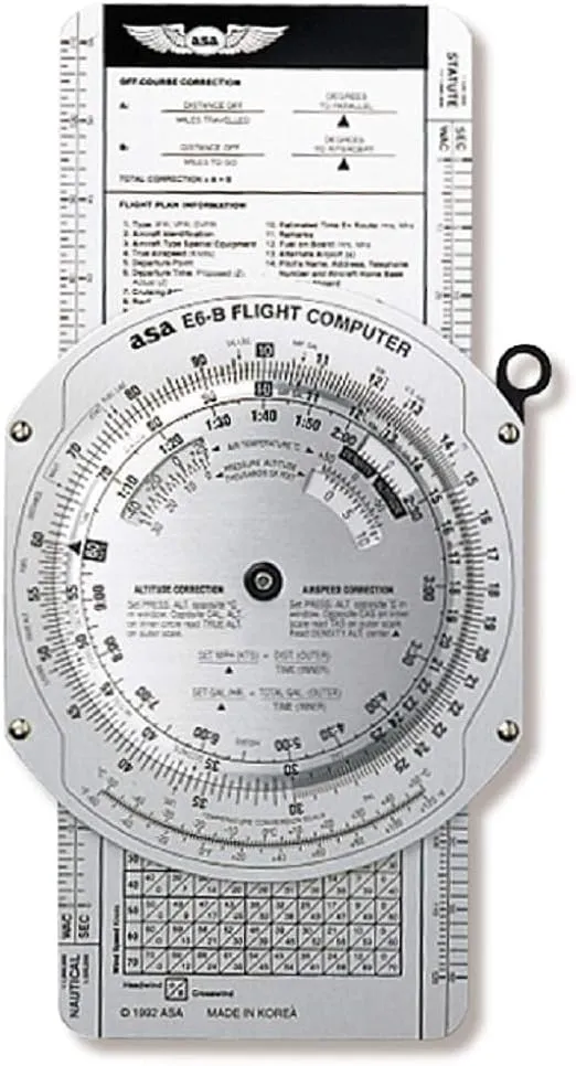 ASA E6B Metal Flight Computer