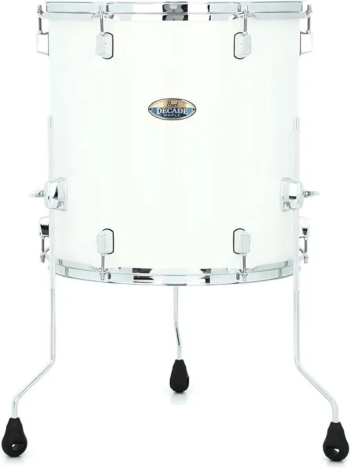 Pearl Decade Floor Tom - 16 Inches X 16 Inches White Satin Pearl