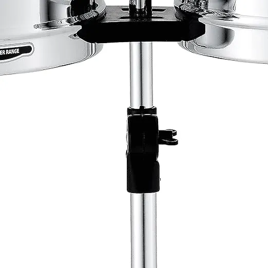 Meinl Percussion HT1314CH Headliner Series Steel Timbales With Chrome Finish and Stand