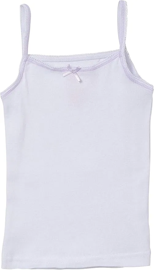 Sportoli Girls Ultra Soft 100% Cotton Tank Top Tagless Cami Undershirts (4 Pack)