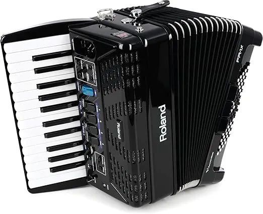 Roland FR-1X Premium V-Accordion Lite with 26 Piano Keys and Speakers, Black