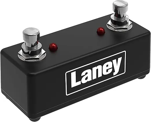 Laney FS2-MINI Dual Switch Mini Pedal Led Status Lights Removable Lead, Black