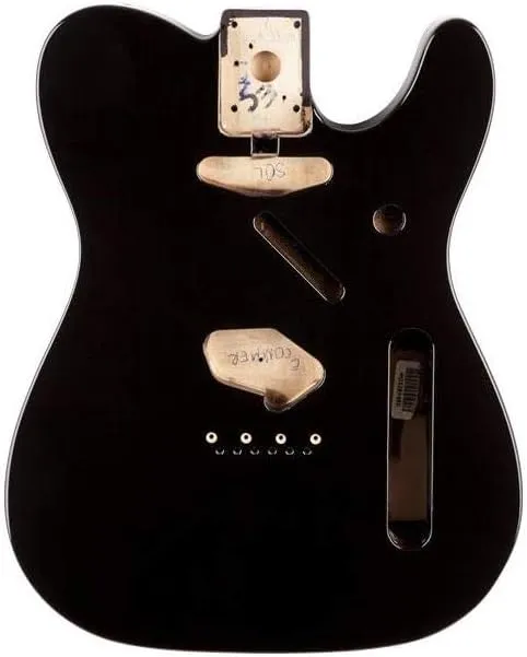 Fender Alder Telecaster Body - Vintage Bridge Routing - Black