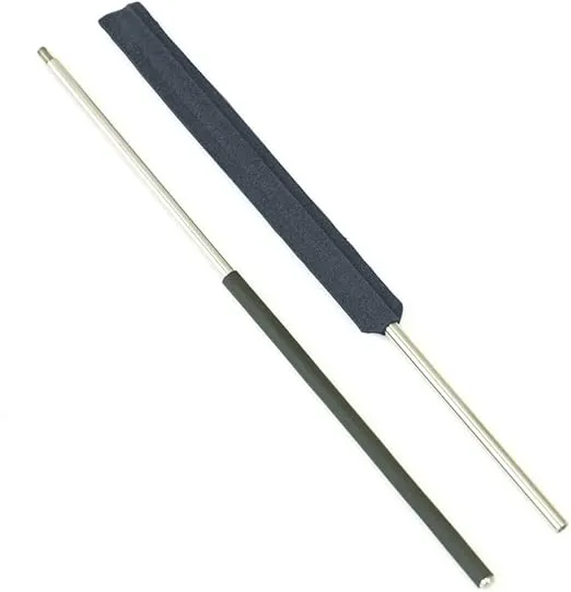 Altieri Black Piccolo Wand - Premium Stainless Steel Cleaning Rod Swab with Enhanced Durability and Superior Moisture Removal for Picollo Care and Maintenance