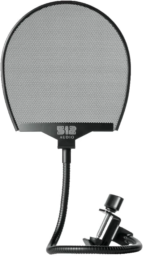 by Warm Audio 512-POP Professional Metal Pop Filter w Gooseneck Clamp