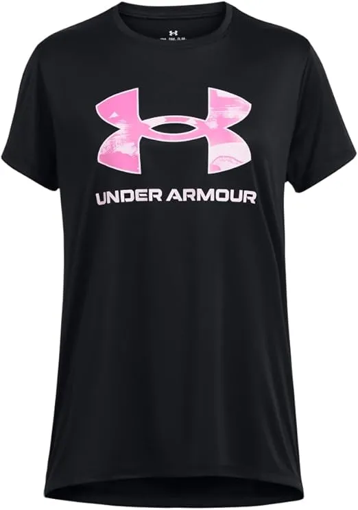 Under Armour Girls' Tech Big Logo Short Sleeve Crew Neck