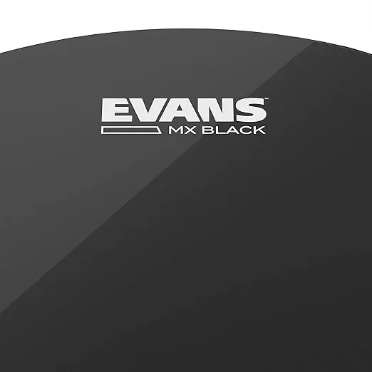 Evans MX Black Marching Tenor Drumhead, 13 Inch