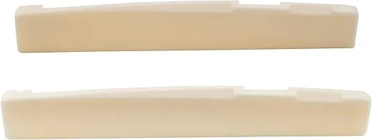 Musiclily Acoustic Guitar Compensated Bone Saddle 76x3x13mm(Pack of 2)