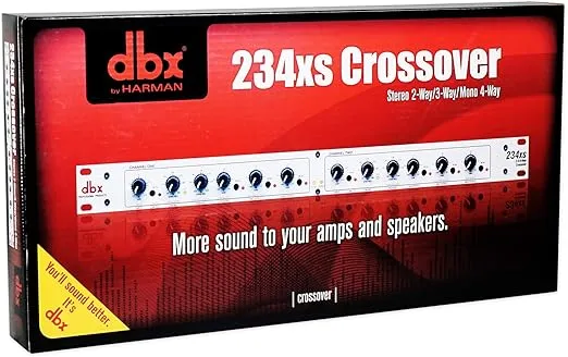 dbx 234xs Stereo 2-Way, Mono 4-Way Crossover with XLR Connectors