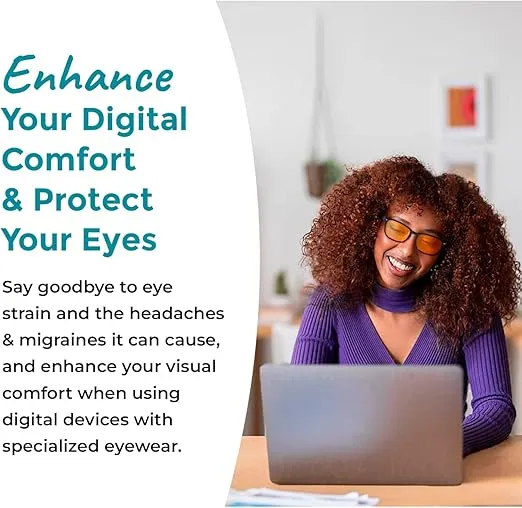 99.9% Orange Blue Light Blocking Glasses for Computer, TV, Gaming Use Improve Sleep Quality by Naturally Producing Melatonin for Women and Men