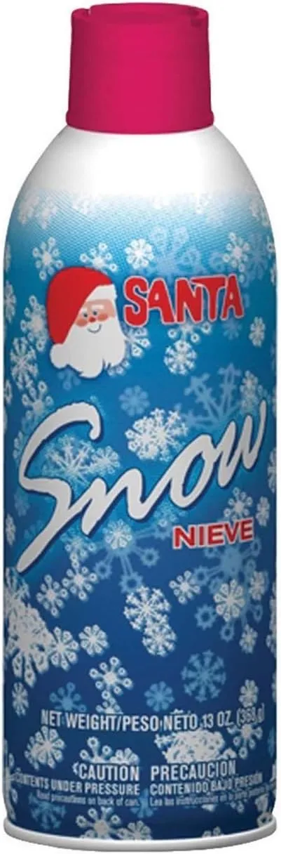 Santa Christmas Spray Snow White Aluminum 1 each