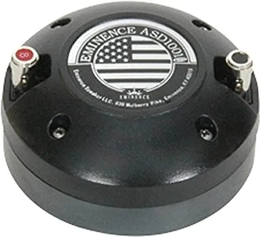 Eminence ASD1001B 1" High Frequency Titanium Horn Driver 2-Bolt, 50 Watts at 8 Ohms