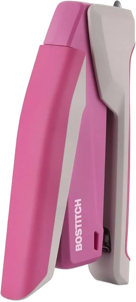 PaperPro-Bostitch 1188 inCOURAGE Stapler, 20-Sheet Capacity, Pink/White