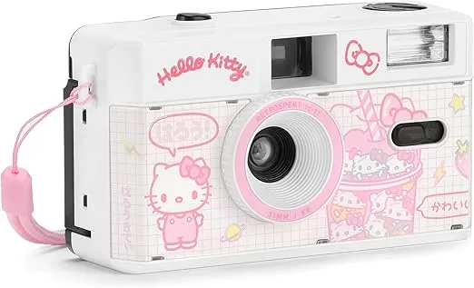 Hello Kitty Strawberry Kawaii FC-11 35mm Film Camera (Shake)