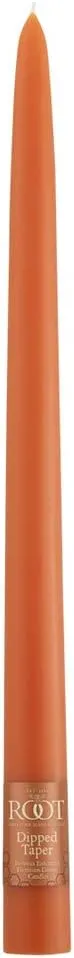 Root Candles 7219 Smooth Hand-Dipped 12-Inch Dinner Candles, 12-Count, Rust